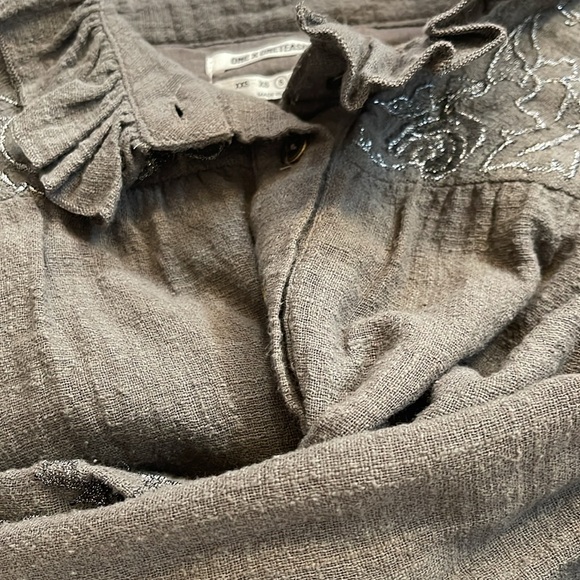 One x Oneteaspoon Cotton High Neck Tunic Top - Picture 4 of 5